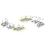 CFMOTO Nosač kofera prednji levi ili zadnji desni CF X4 i X5